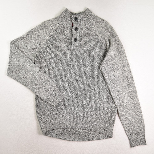 This is a Women's Black Marled Sweater by Weatherproof Vintage, Size M.