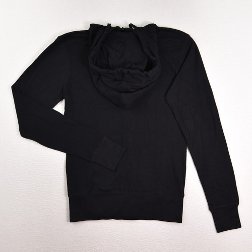 Women's Black Zip Front Sweatshirt by Pact Organic, Size S
