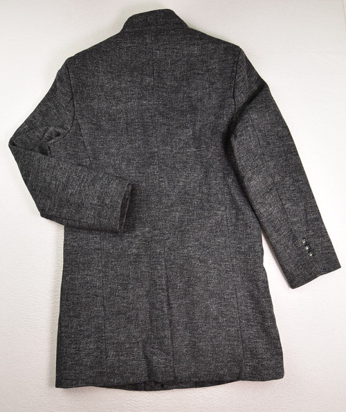 Men's Grey Wool Coat by Jingpinfushi, Size M