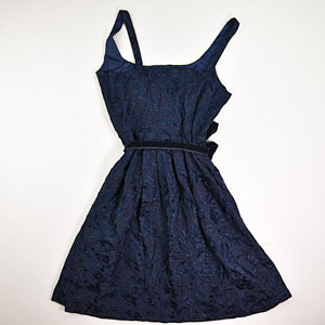 Women's Blue Lace Dressy Dress, Size 10