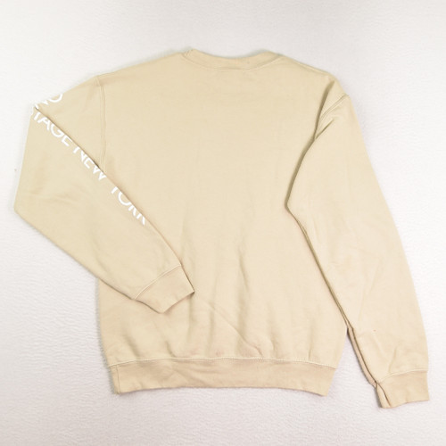 Women's Tan Onstage New York Sweatshirt, Size S