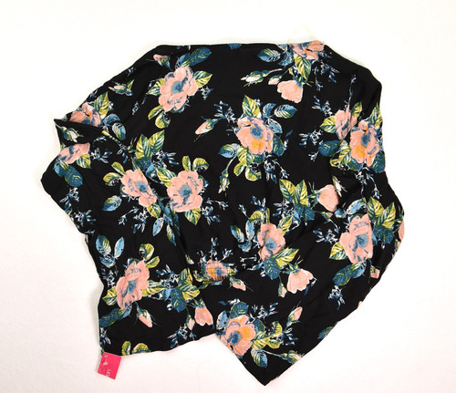 Women's Multicolor Floral Blouse, Size L