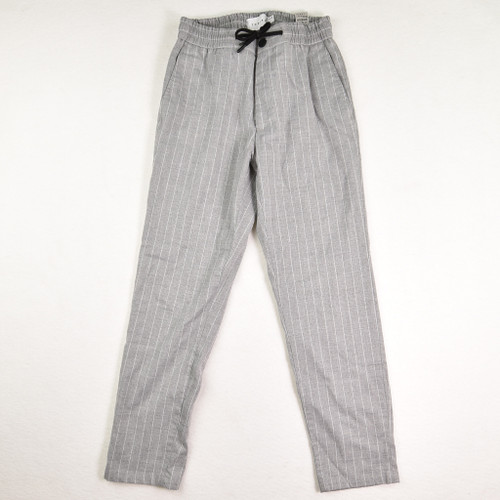 Men's Topman Size 28 x 30 Grey Pinstripe Pants