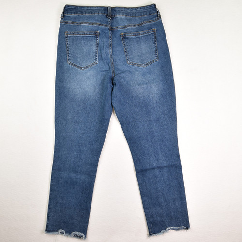 Women's Button Front Blue Jeans Size 13/14