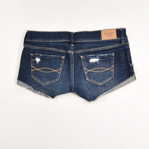 Women's Blue Denim Short Shorts, Size 0