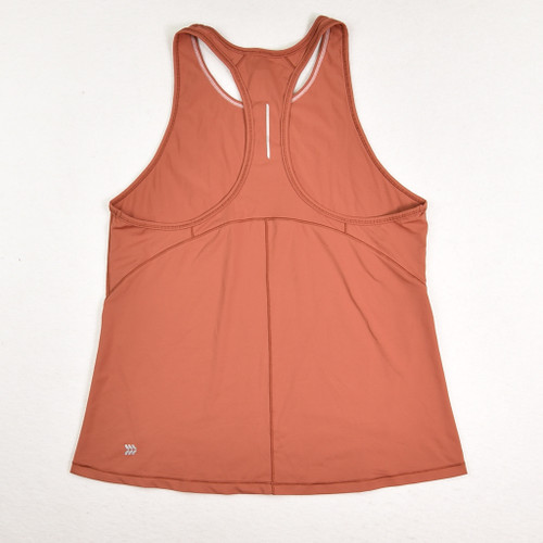 Women's Brown Activewear Tank, Size M