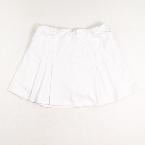 Women's White Tennis Skirt, Size M