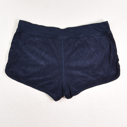 Women's Blue Terry Knit Shorts, Size L