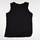 Women's Side Tie Black Knit Tank, Size L