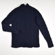 Women's Navy Blue Cable Knit Sweater, Size XS