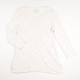 Women's White Open Weave Sweater, Size XSP