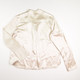 Women's Cream Silk Blouse, Size M
