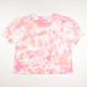 Women's Pink Tie-Dyed Knit Shirt, Size XL