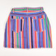 Women's Striped Denim Skirt, Size 9/10