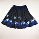 Women's Full Skirt With Whale Design, Size XXXL