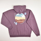 Women's Plum Oversized Pullover Hoodie, Size L