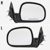 1994-1998 Chevrolet S10/1994-1998 GMC S15 Glossy Black Manual Adjustment Side Mirror - Driver Side Only