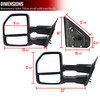 2007-2014 Ford F-150 Power Adjustable, Heated, & Manual Extendable Towing Mirrors w/ Smoke Lens LED Turn Signal & Puddle Lights