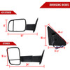 2002-2009 Dodge RAM 1500/2500/3500 Manual Adjustable & Foldable Side Mirrors w/ LED Turn Signal & Puddle Lights