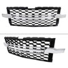 2019-2022 Chevrolet Silverado 1500 WT Glossy Black Honeycomb Hood Grille w/ Chrome Trim 2019-2022 Chevrolet Silverado 1500 WT Glossy Black Honeycomb Hood Grille w/ Chrome Trim