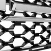 2019-2022 Chevrolet Silverado 1500 WT Glossy Black Honeycomb Hood Grille w/ Chrome Trim 2019-2022 Chevrolet Silverado 1500 WT Glossy Black Honeycomb Hood Grille w/ Chrome Trim