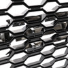 2019-2022 Chevrolet Silverado 1500 WT Glossy Black Honeycomb Hood Grille w/ Chrome Trim 2019-2022 Chevrolet Silverado 1500 WT Glossy Black Honeycomb Hood Grille w/ Chrome Trim