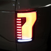 2015-2017 Ford F-150 Sequential Turn Signal Animated White LED Bar Tail Lights (Black Housing/Smoke Lens)
