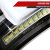 2015-2017 Ford F-150 Sequential Turn Signal Animated White LED Bar Tail Lights (Matte Black Housing/Clear Lens)