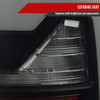2002-2006 Dodge RAM 1500/2500/3500 White LED Bar Tail Lights (Matte Black Housing/Smoke Lens)