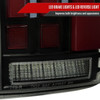 2007-2013 Toyota Tundra Sequential Red LED Bar Tail Lights (Glossy Black Housing/Smoke Lens)