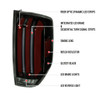 2014-2021 Toyota Tundra Facelift Style Full LED Tail Lights with Sequential Turn Signal (Jet Black Housing/Smoke Lens)