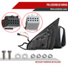 2019-2024 Dodge RAM 1500 Black Power Adjustable, Auto Fold, BSD & Heated Side Mirror w/ LED Puddle Light and Turn Signal Light - Passenger Side Only