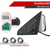 2019-2022 Dodge RAM 2500 3500 ChromePower Adjustable, Manual Fold, BSD & Heated Side Mirror w/ LED Puddle Light and Turn Signal Light - Passenger Side Only