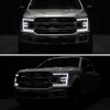2018-2020 Ford F-150 LED C-Bar Projector Headlights (Glossy Black Housing / Clear Lens)