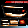 2009-2018 Dodge RAM 1500 / 2019 RAM Classic / 2010-2018 RAM 2500 3500 Switchback Sequential Full Amber LED Projector Headlights (Matte Black Housing/Clear Lens)