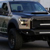 2015-2017 Ford F-150 LED Bar Projector Headlights w/ Switchback Sequential Turn Signals, Amber LED & Pulsing Glow (Black Housing / Clear Lens)