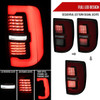 2019-2024 Dodge RAM 2500/3500 LED Sequential Signal Tail Lights (Black Housing / Smoked Lens)