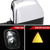 2021-2025 Ford F-150 F-250 Power Adjustable, Heated, & Manual Extendable Towing Mirrors w/ Smoked Lens LED Turn Signal, Clearance, Puddle, & Auxiliary Lights