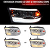 2009-2018 Dodge RAM 1500 / 2019 RAM Classic / 2010-2018 RAM 2500 3500 Switchback Sequential Full LED Projector Headlights (Chrome Housing/Clear Lens) 2009-2018 Dodge RAM 1500 / 2019 RAM Classic / 2010-2018 RAM 2500 3500 Switchback Sequential Full LED Projector Headlights (Chrome Housing/Clear Lens)
