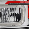 1999-2004 Ford F-250/F-350/F-450/F-550/2000-2004 Excursion Euro Factory Style Headlights with Dual LED C-Bar  (Chrome Housing/Clear Lens)