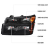 2004-2012 Chevrolet Colorado GMC Canyon Isuzu I-Series Factory Style Headlights & Corner Lights Pair (Matte Black Housing/Clear Lens)