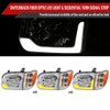 2005-2006 Toyota Tundra/2005-2007 Sequoia Switchback Sequential LED Bar Factory Style Headlights w/Corner Lamps (Chrome Housing/Clear Lens)