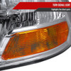2009-2018 Dodge RAM 1500 / 2019-2021 RAM Classic / 2010-2018 RAM 2500 3500 Factory Dual Style Headlights (Chrome Housing/Clear Lens)