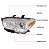 2016-2023 Toyota Tacoma Projector Headlights (Chrome Housing/Clear Lens)