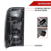 2009-2018 Dodge RAM 1500/2019-2022 RAM 1500 Classic/2010-2018 RAM 2500 3500 LED Bar Tail Lights (Black Housing/Smoke Lens)