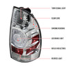 2005-2015 Toyota Tacoma LED Tail Lights (Chrome Housing/Clear Lens)