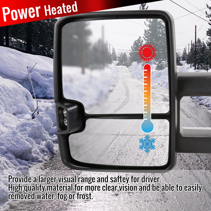 Pair Tow Mirrors For 1988-1998 Chevy / GMC C1500 C2500 C3500 K1500 K2500 K3500 - Foto 5