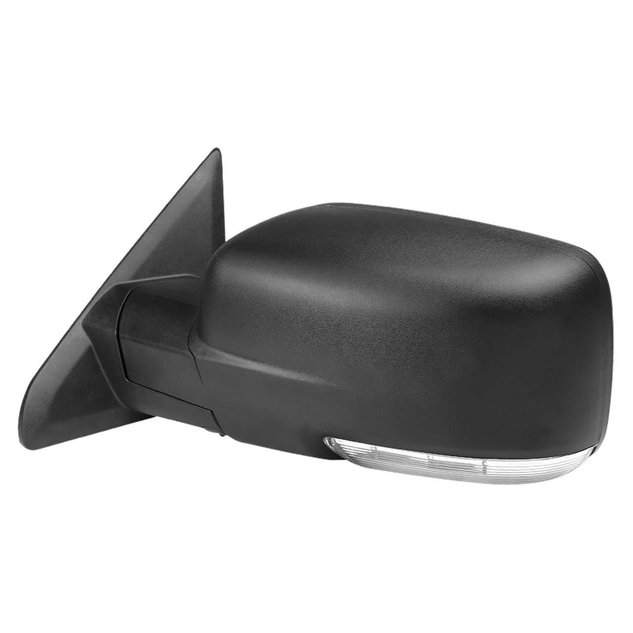 2013-2019 Dodge RAM Black Power Adjustable & Heated Side Mirror w/ LED Turn  Signal & Puddle Light - Driver Side Only