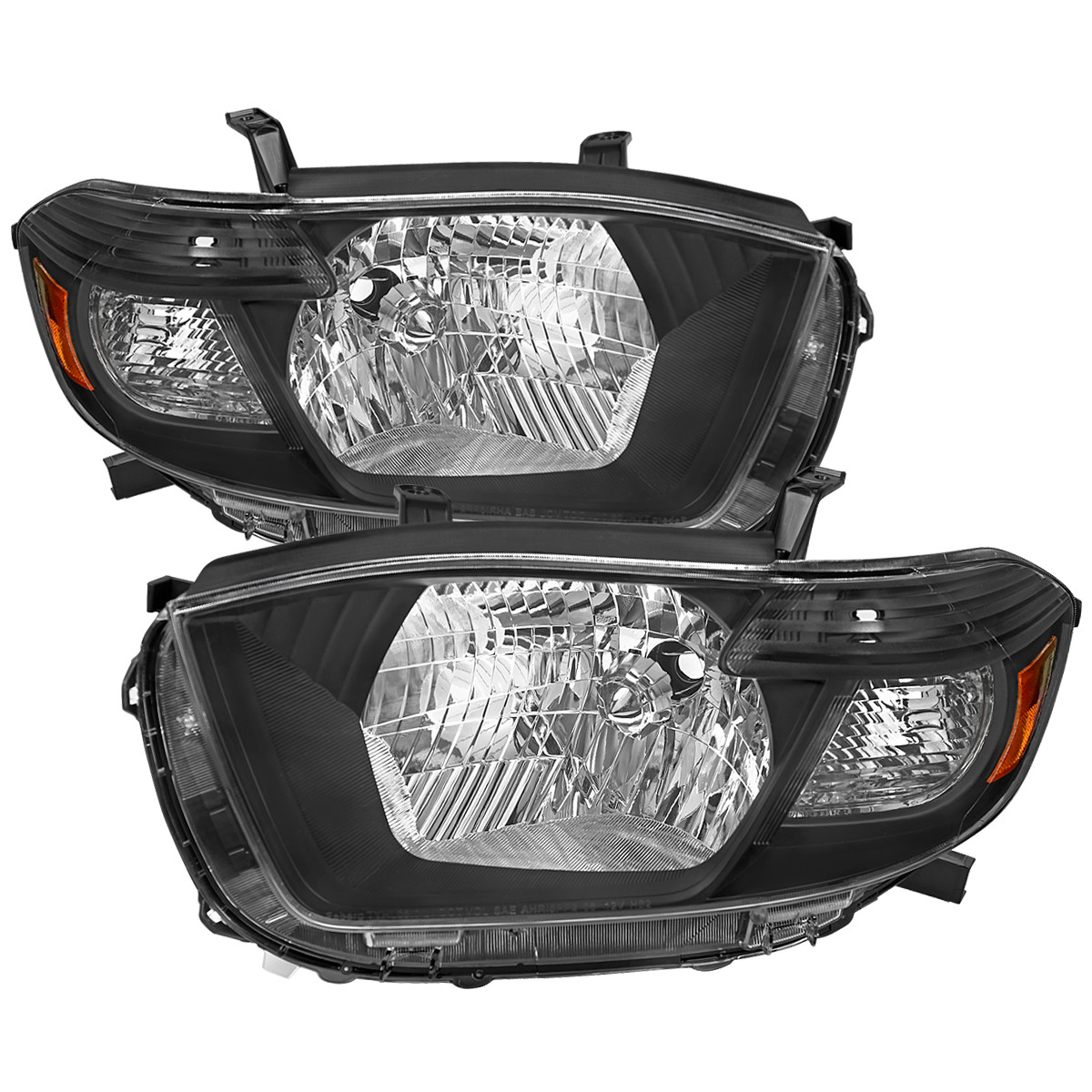 2008-2010 Toyota Highlander Factory Halogen Replacement Headlights