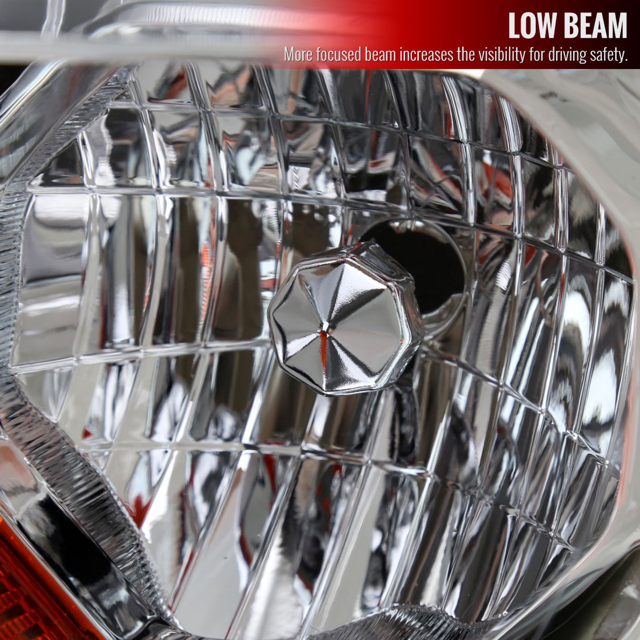 2019-2022 Ford Ranger XL/XLT Factory Style Headlights (Chrome Housing/Clear  Lens)